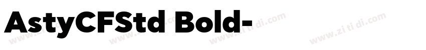AstyCFStd Bold字体转换